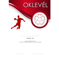 Oklevél kézilabdás