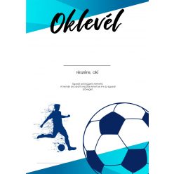 Oklevél focis 2