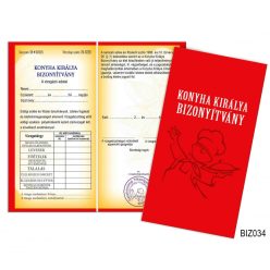 Konyha királya bizonyítvány