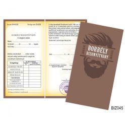 Borbély bizonyítvány