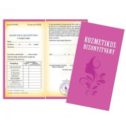 Kozmetikus bizonyítvány