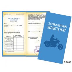 Legjobb Motoros bizonyítvány