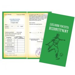 Legjobb Focista Bizonyítvány