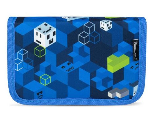Tolltartó, klapnis, cipzáras, BELMIL "Gamer Squad", kék, gamer