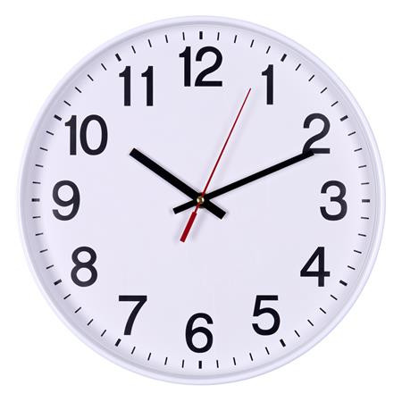 Falióra, 30 cm, OFFICE PRODUCTS, fehér keret