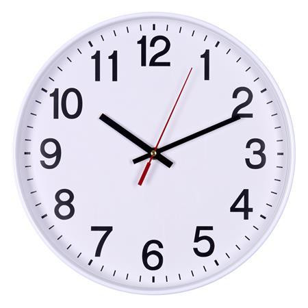 Falióra, 34 cm, OFFICE PRODUCTS, fehér keret