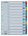 Regiszter, karton, A4, 1-12, ESSELTE "Mylar"