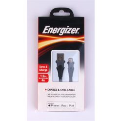   USB kábel, USB-A - Lightning (Apple), 1,2m, ENERGIZER, fekete