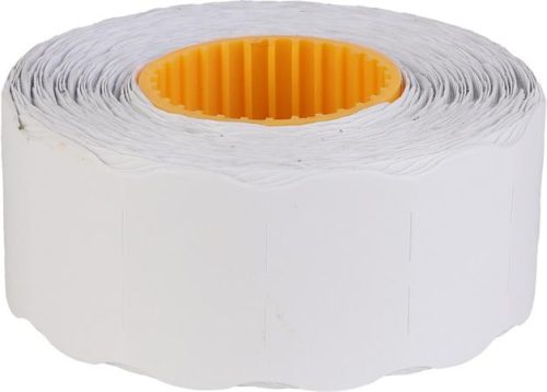 Árazószalag, 25x16 mm, "C", fehér