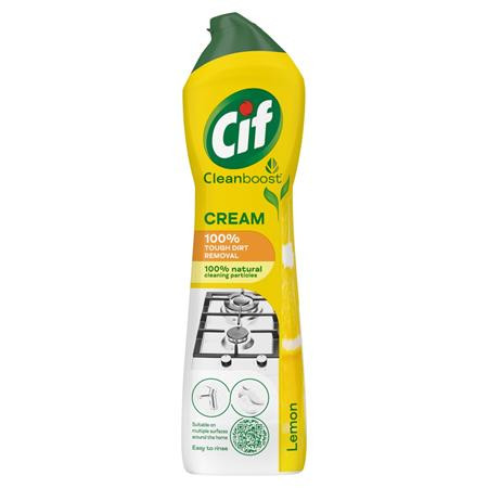 Súrolószer, 720 g/ 500 ml, CIF "Cream" citrom illat