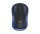 Egér, vezeték nélküli, optikai, közepes méret, USB, LOGITECH "M185", kék
