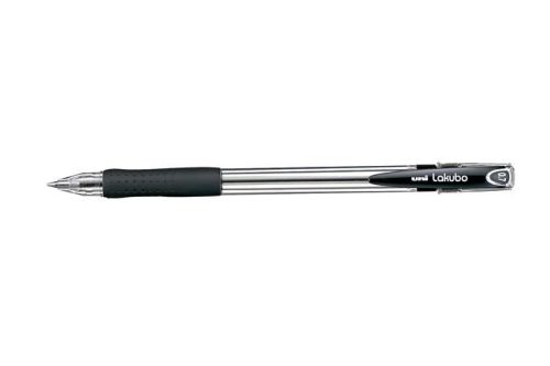 Golyóstoll, 0,3 mm, kupakos, UNI "SG-100 Lakubo", fekete