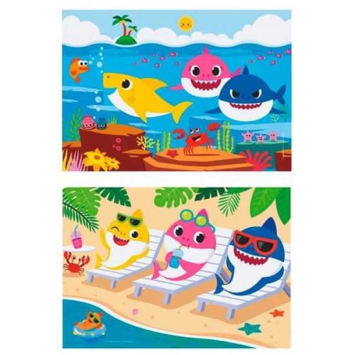 Baby Shark 2x20 db-os puzzle - Clementoni