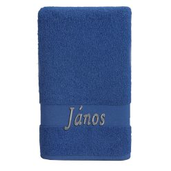 Egyedi névvel hímzett törölköző/Királykék