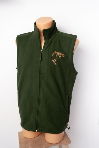 Polár mellény ponty hímzéssel