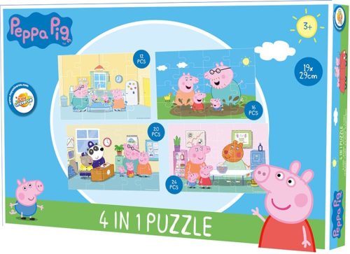 Peppa malac puzzle 4 az 1-ben