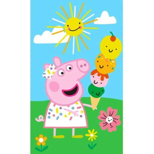 Peppa malac Summer Time kéztörlő, arctörlő, törölköző 30x50 cm