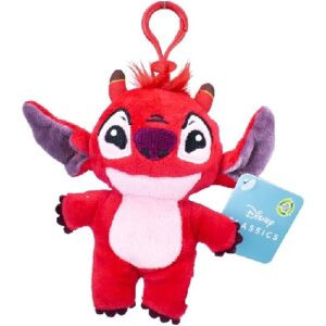 Disney Lilo és Stitch, A csillagkutya Leroy 2D plüss figura akasztóval 14 cm