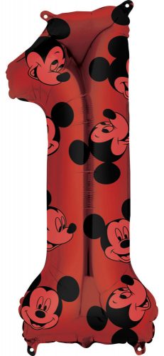 Disney Mickey Red fólia lufi 1-es 66 cm