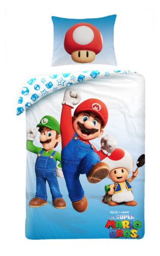 Super Mario Power-Up ágyneműhuzat 140×200cm, 70×90 cm microfibre