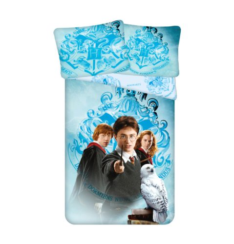 Harry Potter Light Blue ágyneműhuzat 140×200cm, 70×90 cm microfibre