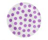 Pöttyös Lavender Polka Dots papírtányér 6 db-os 18 cm