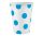 Kék Sky Blue Polka Dots papír pohár 6 db-os 250 ml