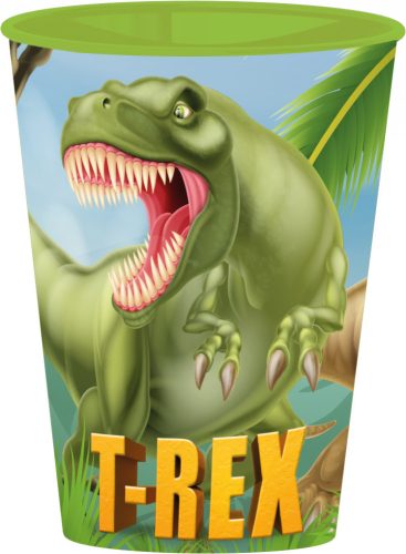 Dinoszaurusz T-Rex pohár, műanyag 260 ml