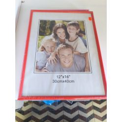 Fényképtartó piros 30x 40 cm (A3) +saját fénykép