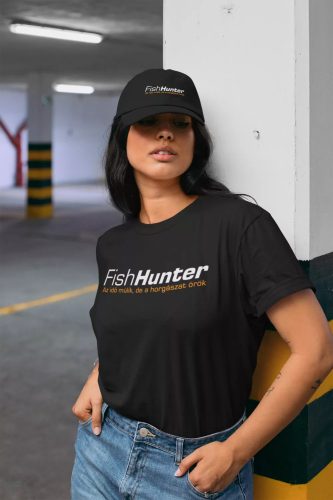 Fish Hunter női fekete póló