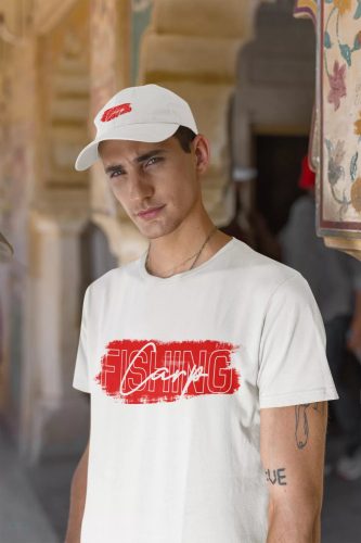 Carp Fishing fehér póló