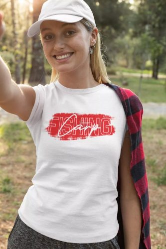 Carp Fishing női póló  fehér