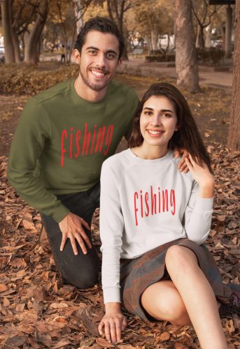 Fishing unisex pulóver military