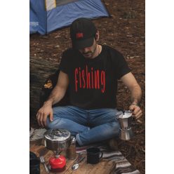 Fishing férfi fekete póló
