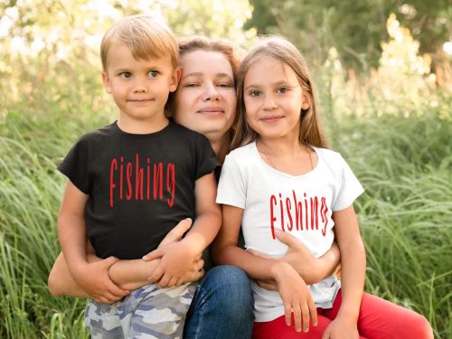 Fishing  gyerek póló fekete