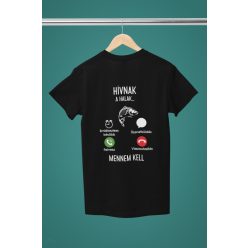 Hívnak a halak férfi fekete póló