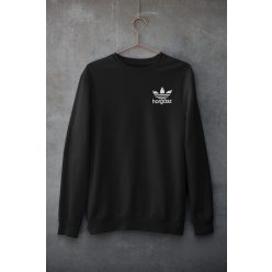 Horgász  unisex pulóver fekete