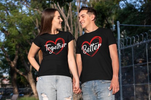 Együtt Jobb fekete póló (Together Better)