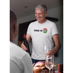 Made in 1970 fehér póló/Feliratozható!