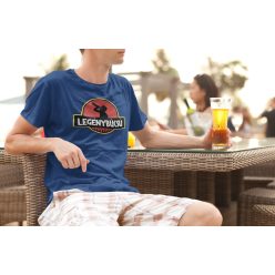 Legénybúcsú Jurassic park kék póló