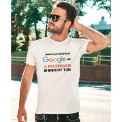 Nincs szükségem Google-re Férfi fehér póló