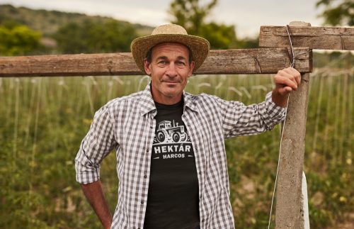 Hektár harcos Férfi  fekete póló