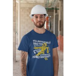 Villanyszerelő vagyok kék póló