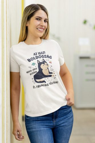 Az igazi boldogság fehér póló