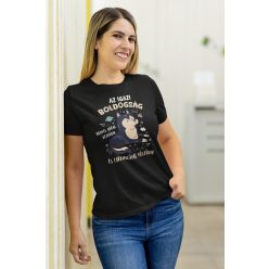 Az igazi boldogság fekete póló