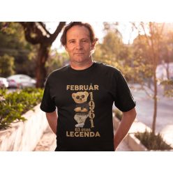 Legendás macis fekete póló/Feliratozható!