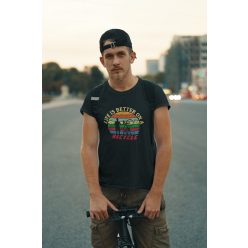 Az élet jobb biciklin fekete póló