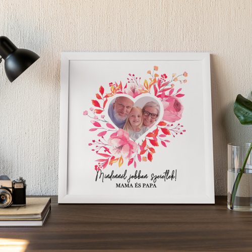 Virágos fényképes ajándék