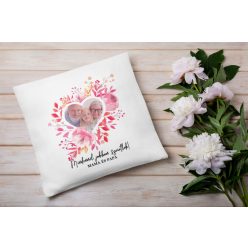 Virágos fényképes párna