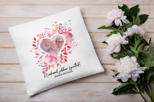 Virágos fényképes párna